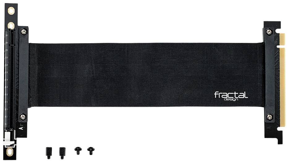 Fractal Design PCIe Riser-kabel PCIe x1 bus, PCIe x1 stekker 0.21 m Zwart FD-ACC-FLEX-VRC-25-BK
