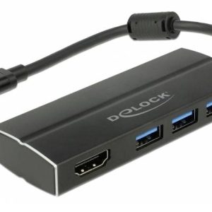 Delock DeLOCK – Retail Pack – Dockingstation – USB-C 3.1 / Thunderbolt 3 USB-C dockingstation Geschikt voor merk (dockin Delock DeLOCK – Retail Pack – Dockingstation – USB-C 3.1 / Thunderbolt 3 USB-C dockingstation Geschikt voor merk (dockin