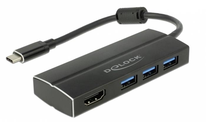 Delock DeLOCK - Retail Pack - Dockingstation - USB-C 3.1 / Thunderbolt 3 USB-C dockingstation Geschikt voor merk (dockin