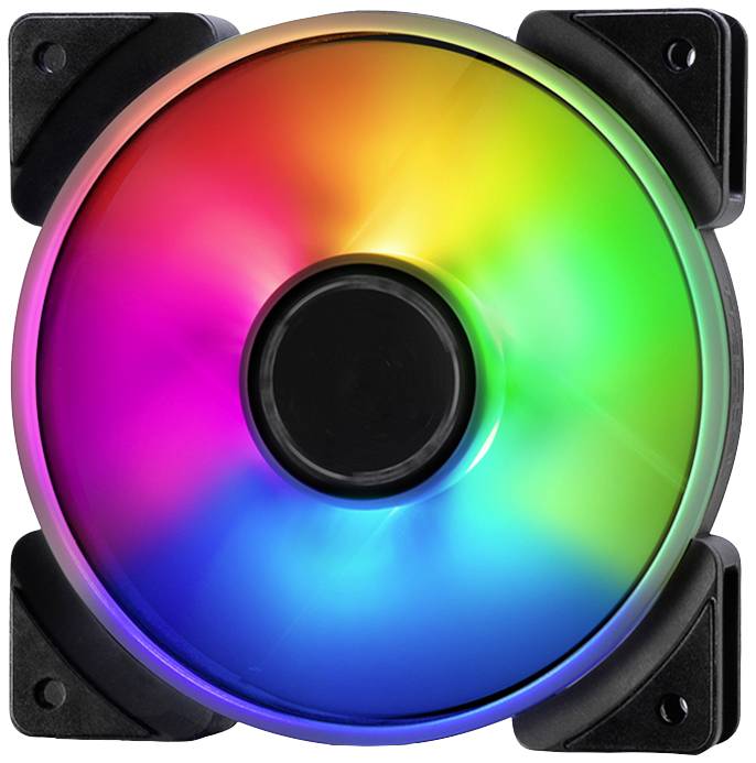 Fractal Design Prisma AL-12 PWM PC-ventilator Zwart, Wit (b x h x d) 120 x 120 x 25 mm