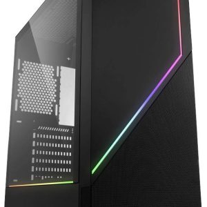 Sharkoon Sharkoon RGB FLOW – Tower – ATX – Seitenteil mit Fenster (gehärtetes Glas) Midi-tower PC-behuizing Zwart Sharkoon Sharkoon RGB FLOW – Tower – ATX – Seitenteil mit Fenster (gehärtetes Glas) Midi-tower PC-behuizing Zwart