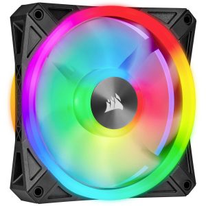Corsair CORSAIR iCUE QL140 RGB – System Schrank-Gebläseset PC-ventilator Zwart, Grijs Corsair CORSAIR iCUE QL140 RGB – System Schrank-Gebläseset PC-ventilator Zwart, Grijs