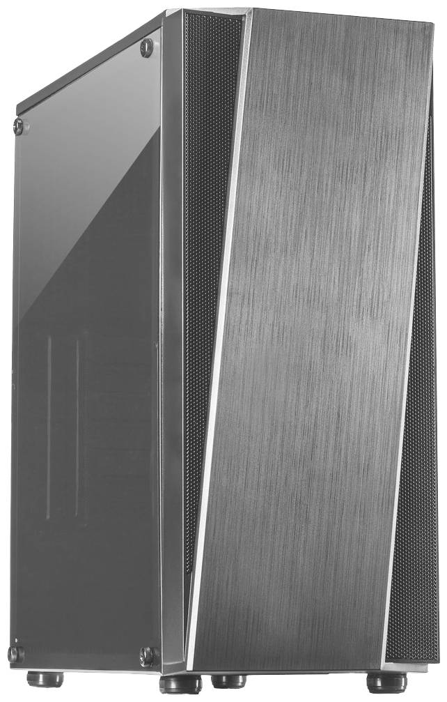 Inter-Tech Inter-Tech T-11 TELEVEN - Tower - ATX - Seitenteil mit Fenster (Glas) Tower PC-behuizing Zwart