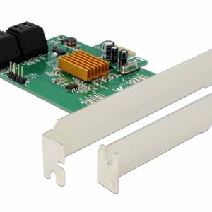 Delock Delock – Speicher-Controller – 4 Sender/Kanal PCI Express kaart PCIe Geschikt voor: SATA SSD Bootable Delock Delock – Speicher-Controller – 4 Sender/Kanal PCI Express kaart PCIe Geschikt voor: SATA SSD Bootable