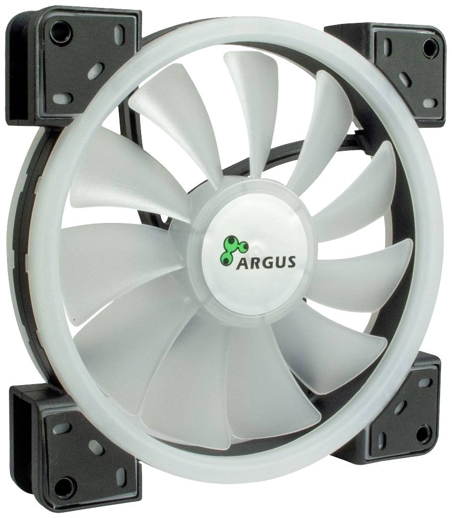 Inter-Tech 88885539 PC-ventilator Zwart