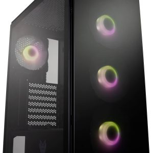 FSP Fortron CMT340 Plus Desktop PC-behuizing Zwart Zijvenster FSP Fortron CMT340 Plus Desktop PC-behuizing Zwart Zijvenster