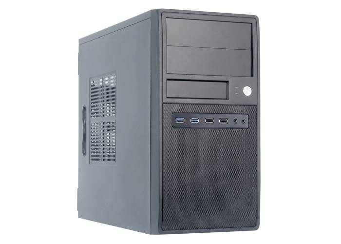 Chieftec Chieftec CT-04B-350GPB - Tower - micro ATX 350 Watt Tower PC-behuizing Zwart Harde schijf installatie zonder ge