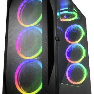 Sharkoon Sharkoon REV300 – Tower – E-ATX – Seitenteil mit Fenster (gehärtetes Glas) Tower PC-behuizing Zwart Sharkoon Sharkoon REV300 – Tower – E-ATX – Seitenteil mit Fenster (gehärtetes Glas) Tower PC-behuizing Zwart