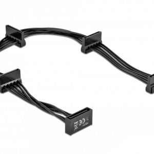Delock HDD Aansluitkabel 0.4 m Zwart