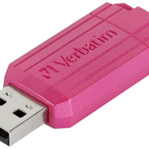 Verbatim USB DRIVE 2.0 PINSTRIPE USB-stick 128 GB Pink 49460 USB-A 2.0 Verbatim USB DRIVE 2.0 PINSTRIPE USB-stick 128 GB Pink 49460 USB-A 2.0