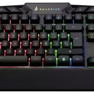 Verbatim SureFire KingPin RGB Gaming Multimedia Keyboard QWERTY Spanish Gaming-toetsenbord Kabelgebonden QWERTY, Spaans Verbatim SureFire KingPin RGB Gaming Multimedia Keyboard QWERTY Spanish Gaming-toetsenbord Kabelgebonden QWERTY, Spaans