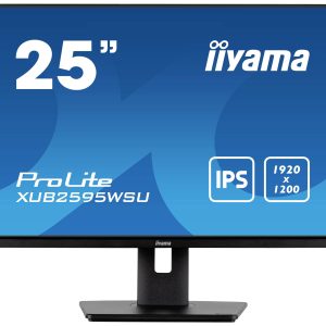 Iiyama Prolite XUB2595WSU-B5 LED-monitor Energielabel F (A – G) 63.5 cm (25 inch) 1920 x 1200 Pixel 16:10 4 ms HDMI, Dis Iiyama Prolite XUB2595WSU-B5 LED-monitor Energielabel F (A – G) 63.5 cm (25 inch) 1920 x 1200 Pixel 16:10 4 ms HDMI, Dis