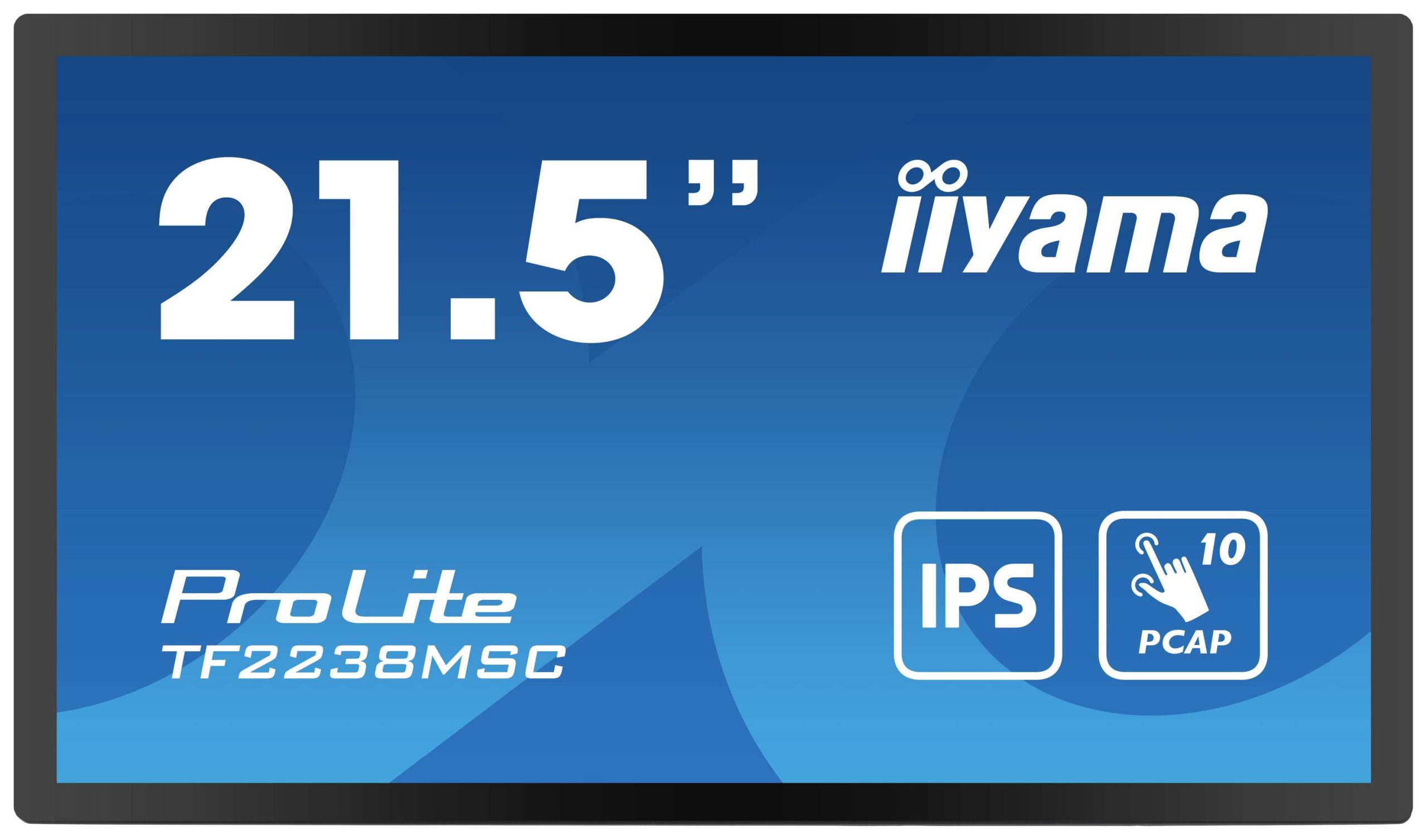 Iiyama 21,5" Bonded PCAP Touchscreen monitor Energielabel: D (A - G) 54.6 cm (21.5 inch) 1920 x 1080 Pixel 16:9 5 ms HDM