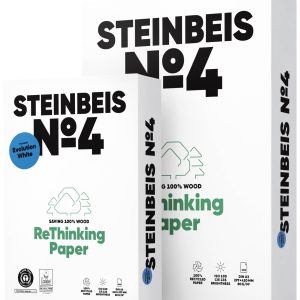 STEINBEIS No. 4 99900644 Printpapier, kopieerpapier DIN A4 80 g/m² 500 vellen Wit STEINBEIS No. 4 99900644 Printpapier, kopieerpapier DIN A4 80 g/m² 500 vellen Wit