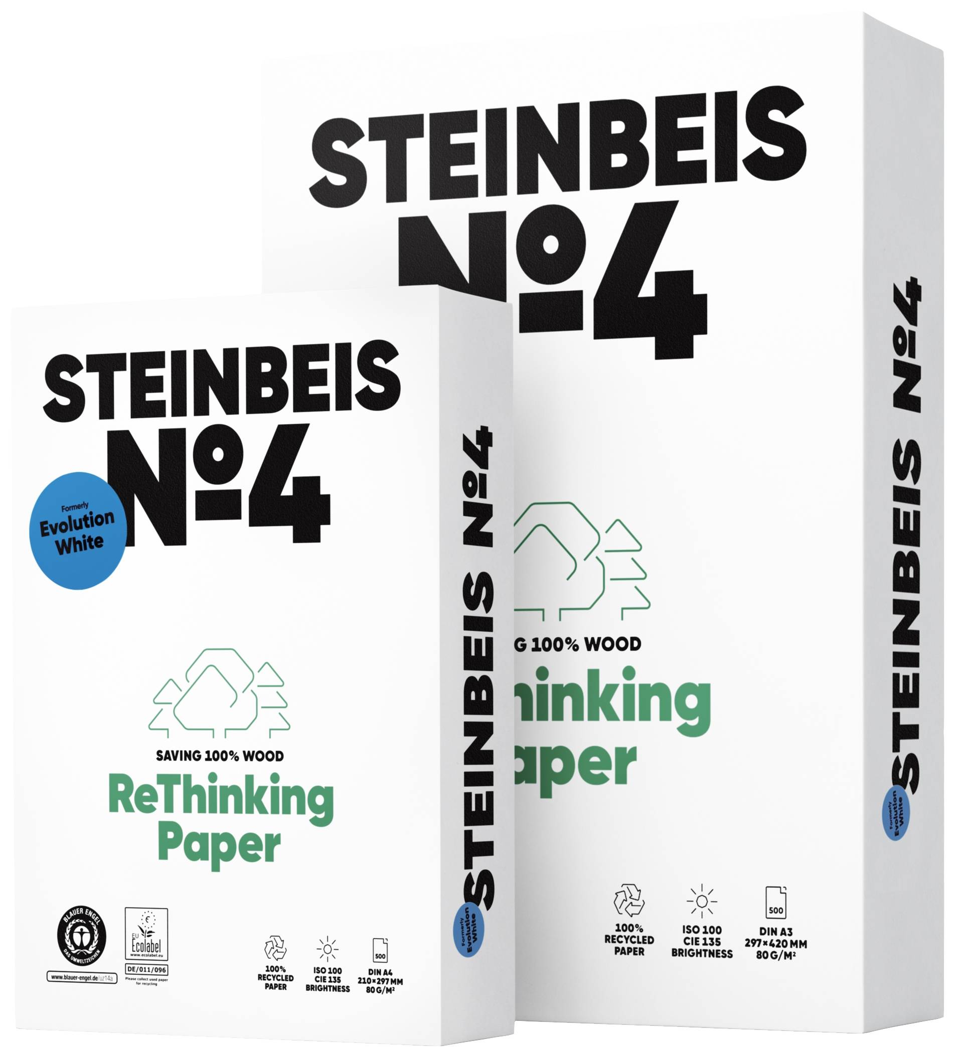 STEINBEIS No. 4 99900644 Printpapier, kopieerpapier DIN A4 80 g/m² 500 vellen Wit