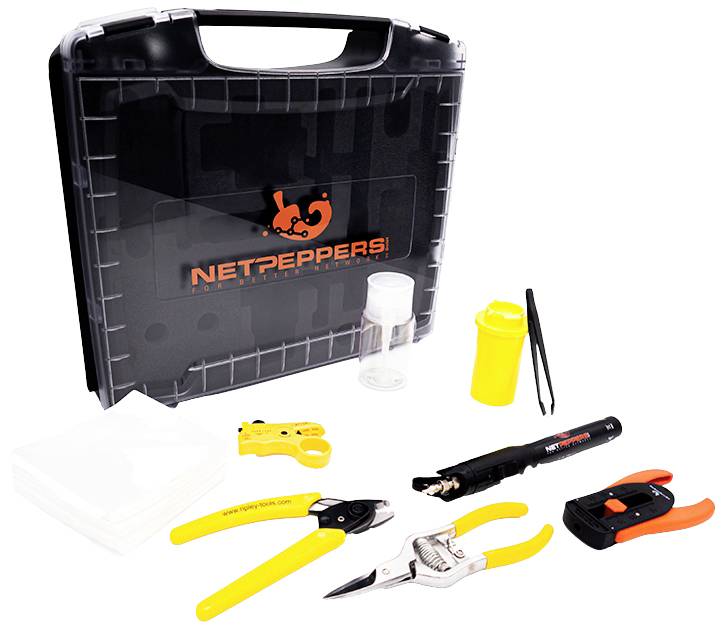 NetPeppers NP-FIBER-KIT210 Gereedschapskoffer voor glasvezelkabels 1 stuk(s)
