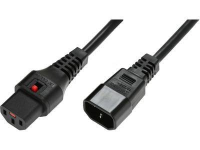 MicroConnect Stroom Aansluitkabel 3 m Zwart