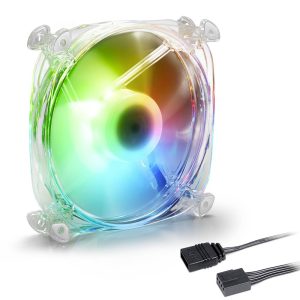 Sharkoon Shark Disc PWM PC-ventilator Transparant (b x h x d) 120 x 25 x 120 mm Sharkoon Shark Disc PWM PC-ventilator Transparant (b x h x d) 120 x 25 x 120 mm