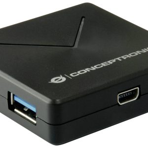 Conceptronic HUBBIES02B HUBBIES02B USB-hub 4 poorten USB-A USB 3.1 Gen1 5 GBit/s Zwart Conceptronic HUBBIES02B HUBBIES02B USB-hub 4 poorten USB-A USB 3.1 Gen1 5 GBit/s Zwart