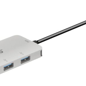 club3D CSV-1547 CSV-1547 USB-hub 4 poorten USB-A USB 3.1 Gen2 10 GBit/s Met USB-C stekker Zwart, Zilver club3D CSV-1547 CSV-1547 USB-hub 4 poorten USB-A USB 3.1 Gen2 10 GBit/s Met USB-C stekker Zwart, Zilver