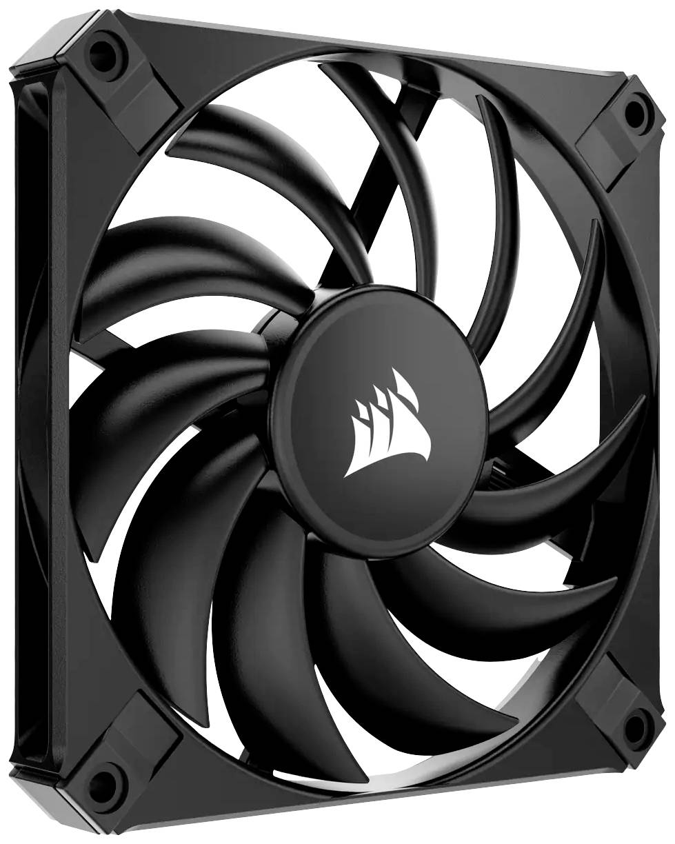 Corsair AF120 SLIM PC-ventilator Zwart (b x h x d) 12 x 1.5 x 12 cm