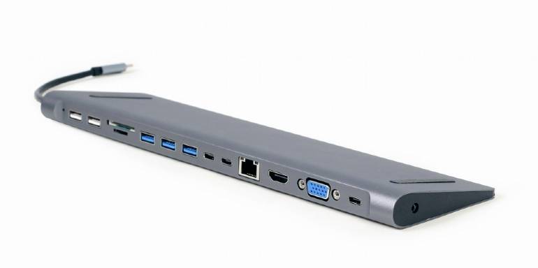 Gembird A-CM-COMBO9-01 USB-C dockingstation Geschikt voor merk (dockingstation): Universeel