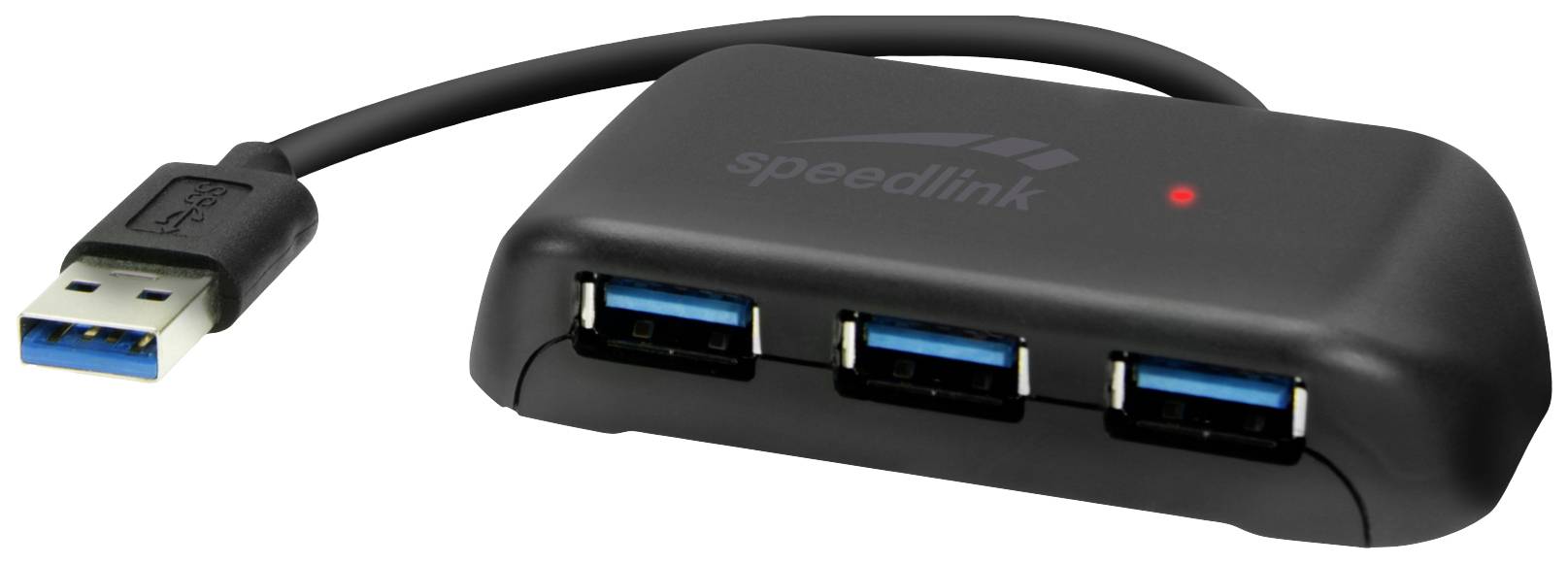 SpeedLink SNAPPY EVO SL-140109-BK USB-hub 4 poorten USB-A USB 3.2 Gen1 5 GBit/s Zwart