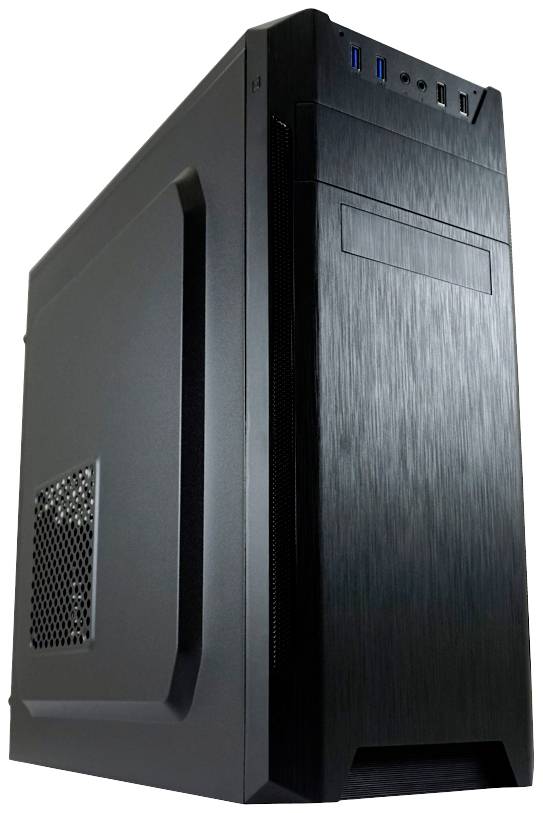 LC Power 7040B Midi-tower PC-behuizing Zwart Zijvenster