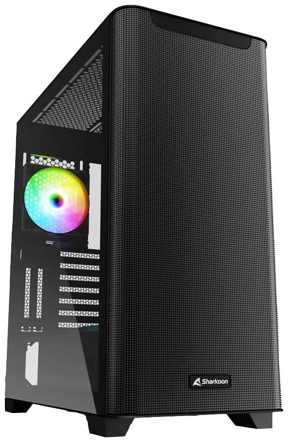 Sharkoon Sharkoon M30 RGB - Mid tower - E-ATX - Seitenteil mit Fenster (gehärtetes Glas) Full Tower PC-behuizing Zwart