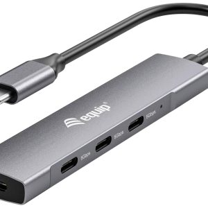 Equip 128963 128963 USB-hub 4 poorten USB-A USB 3.2 Gen1 5 GBit/s Met USB-C stekker Zwart, Zilver Equip 128963 128963 USB-hub 4 poorten USB-A USB 3.2 Gen1 5 GBit/s Met USB-C stekker Zwart, Zilver