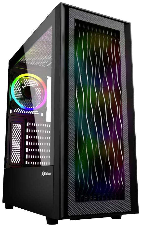 Sharkoon RGB Wave Desktop PC-behuizing Zwart