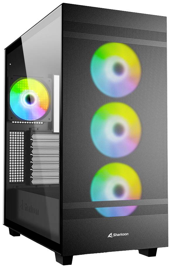 Sharkoon C50 RGB ATX Full Tower PC-behuizing Zwart