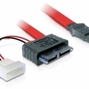 Delock HDD Aansluitkabel 0.3 m Rood