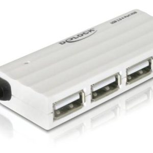 Delock Delock HUB USB 2.0 – Hub – 4 x USB 2.0 – Desktop 87445 USB-hub 4 poorten USB-A USB 2.0 480 MBit/s Wit Delock Delock HUB USB 2.0 – Hub – 4 x USB 2.0 – Desktop 87445 USB-hub 4 poorten USB-A USB 2.0 480 MBit/s Wit