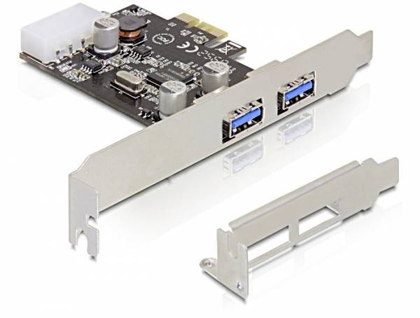 Delock 2x USB 3.0 PCI Express card 2 poorten PCI Express kaart PCIe