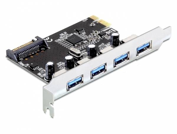 Delock Delock PCI Express Card > 4 x USB 3.0 - USB-Adapter PCI Express kaart USB-A 3.0 PCIe
