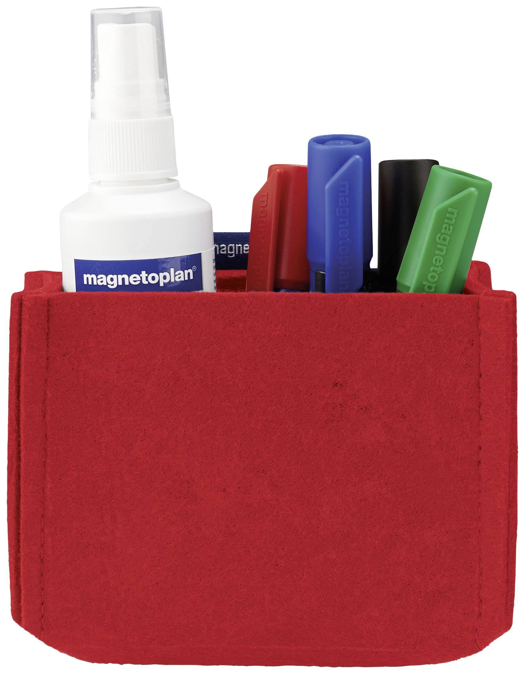 magnetoplan magnetoTray MEDIUM 1227706 Penhouder magnetisch (b x h x d) 130 x 100 x 60 mm Rood