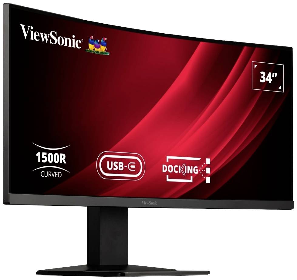 Viewsonic VG3419C LED-monitor Energielabel G (A - G) 86.4 cm (34 inch) 3440 x 1440 Pixel 16:9 3.5 ms HDMI, DisplayPort,