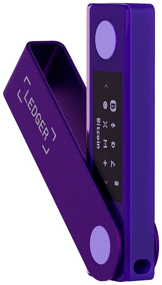 Ledger Nano X Hardware wallet Paars USB-A, Bluetooth 1 stuk(s)