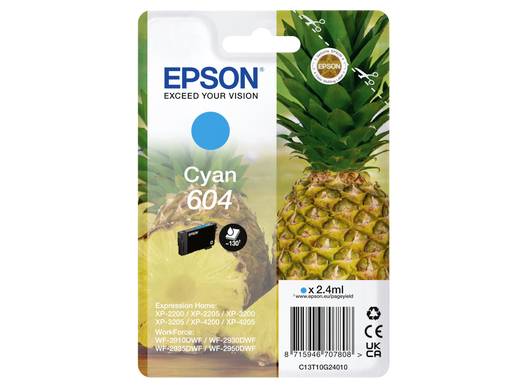 Epson Inktcartridge 604 Origineel Cyaan C13T10G24010