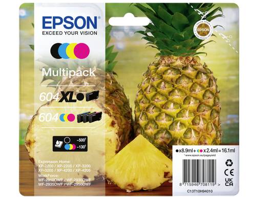 Epson Inktcartridge T10H9, 604XL Origineel Combipack Kleur C13T10H94010