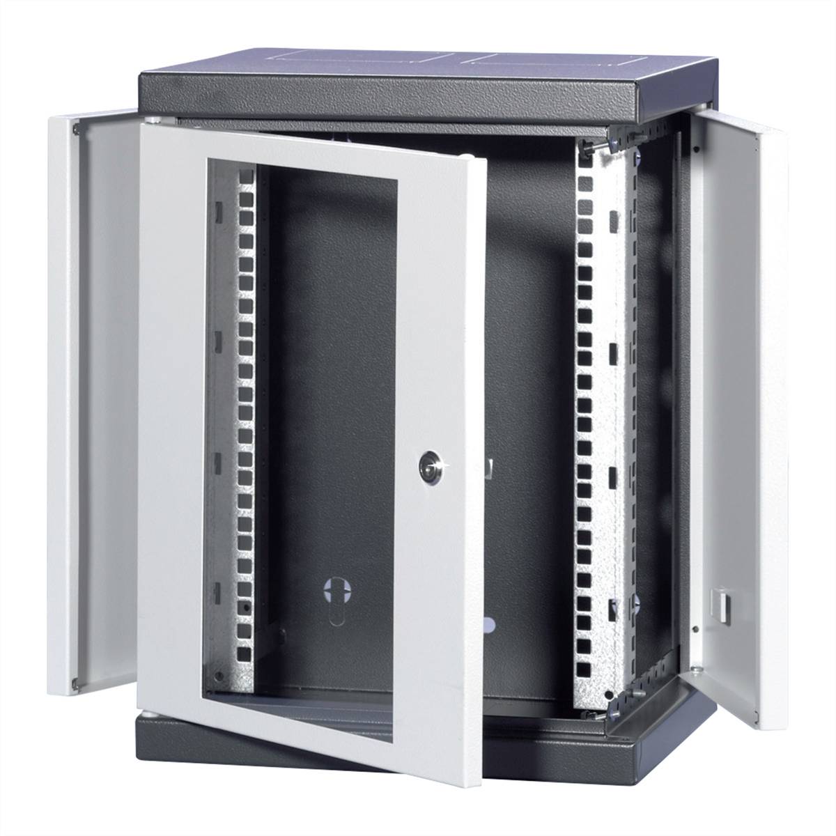 nVent SCHROFF 10238152 10inch-patchkast 8 HE Antraciet-grijs