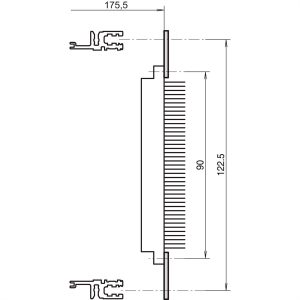 nVent SCHROFF 20822050 19 inch Rails voor patchkast Geperforeerd nVent SCHROFF 20822050 19 inch Rails voor patchkast Geperforeerd