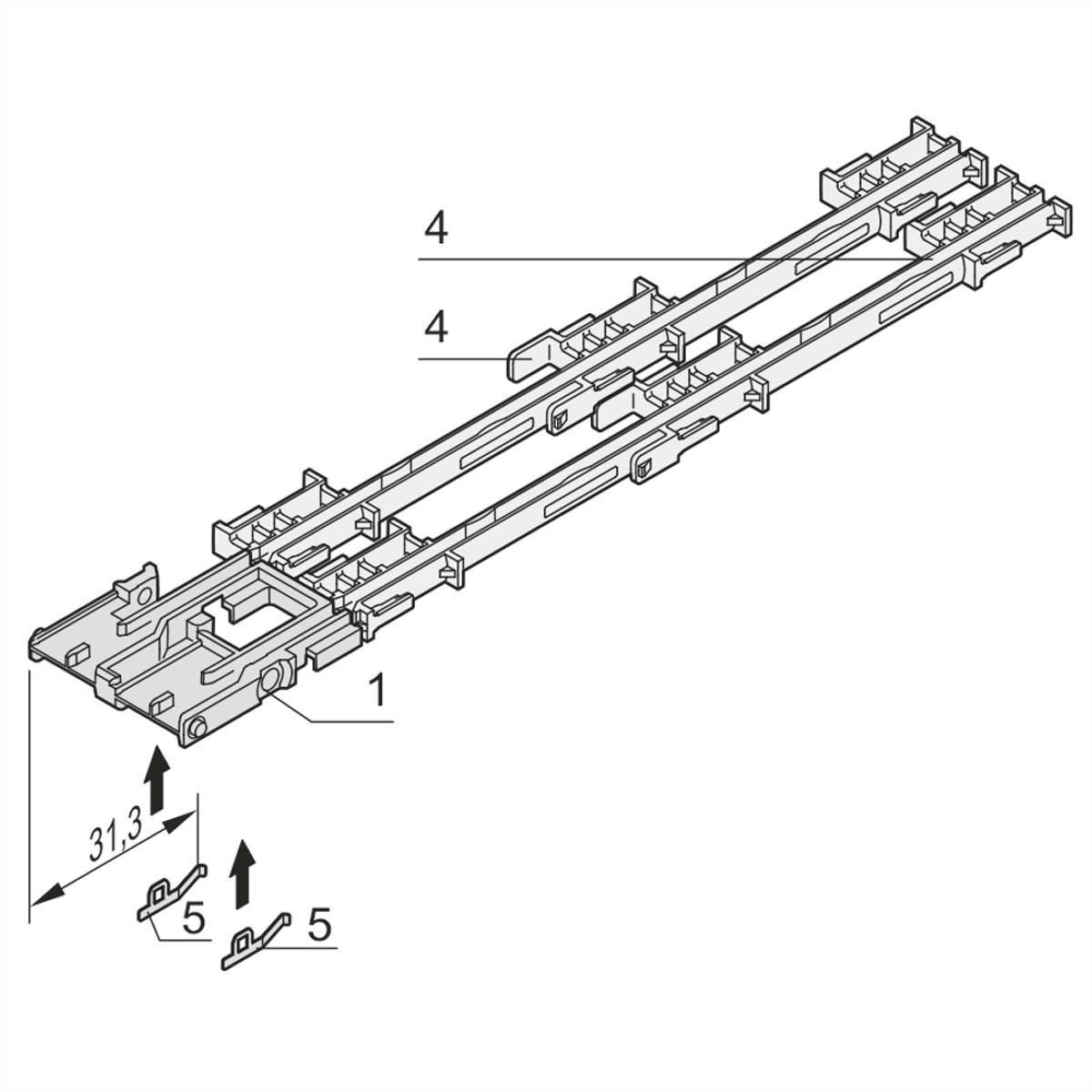 nVent SCHROFF 20849009 19 inch Montagemateriaal