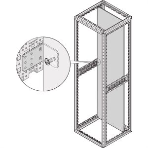 nVent SCHROFF 23130418 19 inch Montagemateriaal Grijs