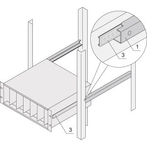 nVent SCHROFF 24562457 19 inch Rails voor patchkast Vast inbouw nVent SCHROFF 24562457 19 inch Rails voor patchkast Vast inbouw