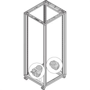 nVent SCHROFF 27230067 19 inch Wielen voor patchkast Meerdere kleuren nVent SCHROFF 27230067 19 inch Wielen voor patchkast Meerdere kleuren