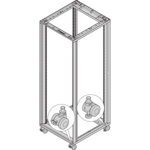 nVent SCHROFF 27230068 19 inch Wielen voor patchkast Meerdere kleuren nVent SCHROFF 27230068 19 inch Wielen voor patchkast Meerdere kleuren