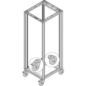 nVent SCHROFF 27230069 19 inch Wielen voor patchkast Meerdere kleuren nVent SCHROFF 27230069 19 inch Wielen voor patchkast Meerdere kleuren