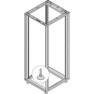 nVent SCHROFF 27230100 19 inch Stelvoet voor patchkast nVent SCHROFF 27230100 19 inch Stelvoet voor patchkast